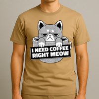 I Need Coffee Right Meow T-Shirt