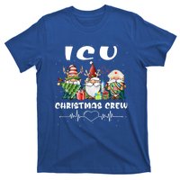 Icu Nurse Christmas Crew Cute Gnomes Christmas Nurse Scrubs Cute Gift T-Shirt