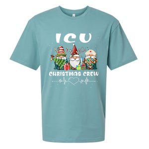 Icu Nurse Christmas Crew Cute Gnomes Christmas Nurse Scrubs Cute Gift Sueded Cloud Jersey T-Shirt