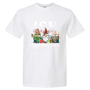 Icu Nurse Christmas Crew Cute Gnomes Christmas Nurse Scrubs Cute Gift Garment-Dyed Heavyweight T-Shirt