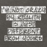 I'm Not Crazy, My Reality Is Just Different From Yours Cotton Canvas Backpack