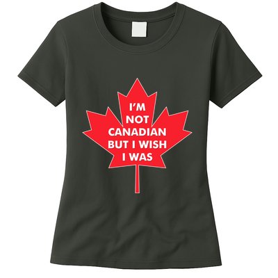 Im Not Canadian But I Wish I Was Womens T-Shirt