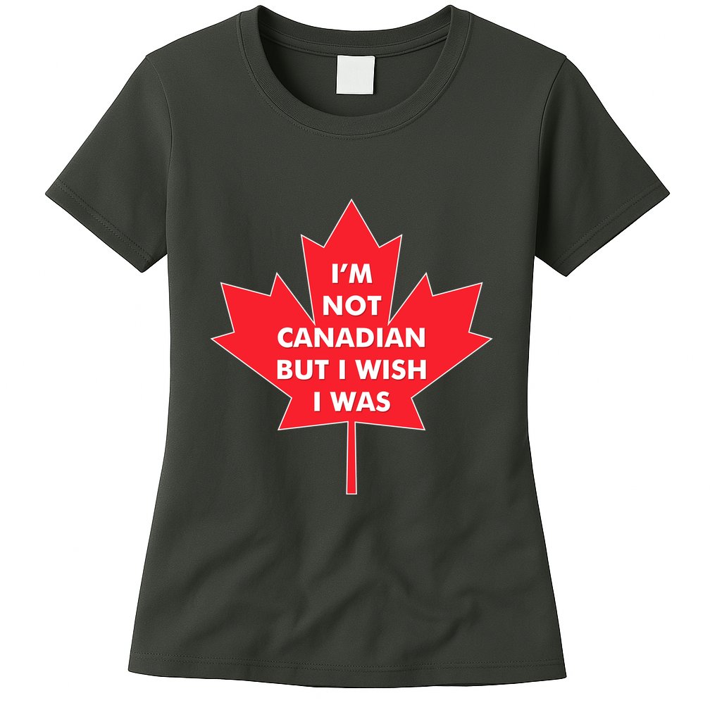 Im Not Canadian But I Wish I Was Womens T-Shirt