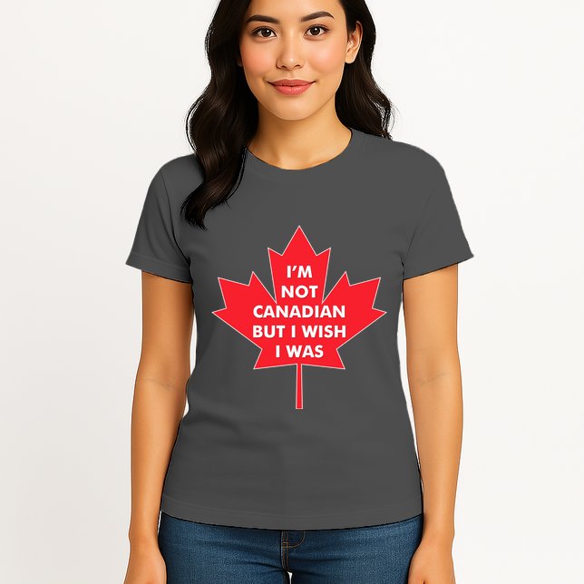 Im Not Canadian But I Wish I Was Womens T-Shirt