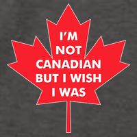 Im Not Canadian But I Wish I Was Vector Backpack