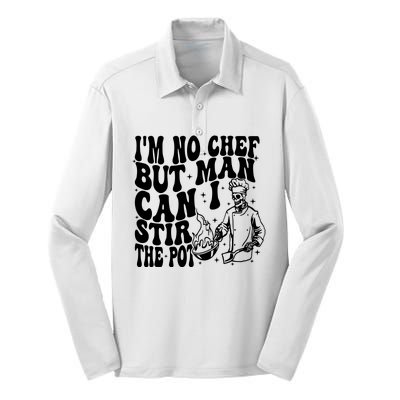 Im No Chef But Man Can I Stir The Pot Silk Touch Performance Long Sleeve Polo