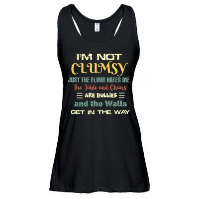 Im Not Clumsy Funny Sayings Sarcastic Ladies Essential Flowy Tank