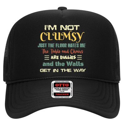 Im Not Clumsy Funny Sayings Sarcastic Trucker Hat