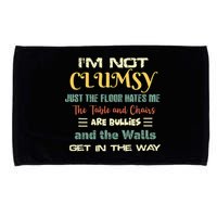 Im Not Clumsy Funny Sayings Sarcastic Microfiber Hand Towel