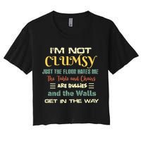 Im Not Clumsy Funny Sayings Sarcastic Crop Top