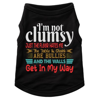Im Not Clumsy Sarcastic Funny Saying Doggie Tank