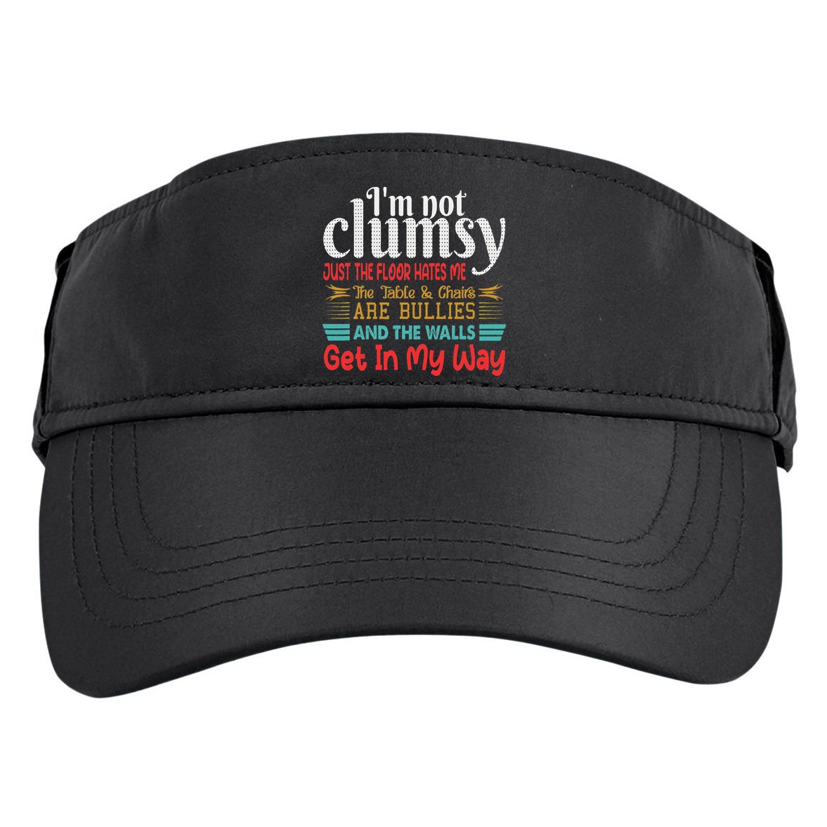 Im Not Clumsy Sarcastic Funny Saying Adult Drive Performance Visor