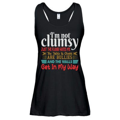 Im Not Clumsy Sarcastic Funny Saying Ladies Essential Flowy Tank