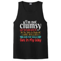 Im Not Clumsy Sarcastic Funny Saying PosiCharge Competitor Tank