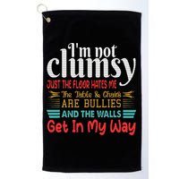Im Not Clumsy Sarcastic Funny Saying Golf Towel