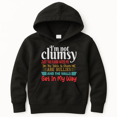 Im Not Clumsy Sarcastic Funny Saying Kids Hoodie