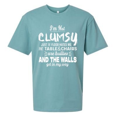 Im Not Clumsy Sarcastic Women Men Girls Funny Saying Sueded Cloud Jersey T-Shirt