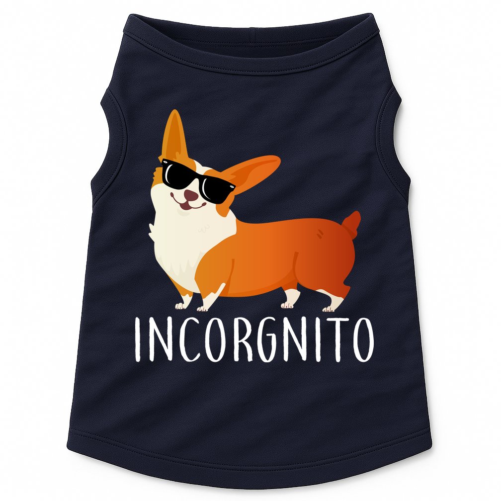 Incorgnito Corgi Dog Doggie Tank