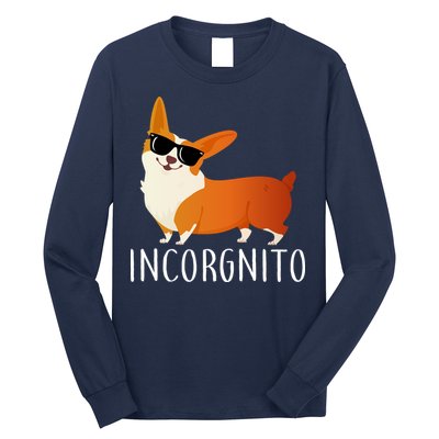 Incorgnito Corgi Dog Long Sleeve Shirt