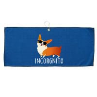 Incorgnito Corgi Dog Large Microfiber Waffle Golf Towel