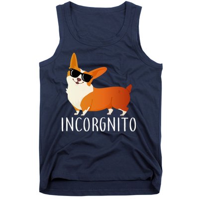 Incorgnito Corgi Dog Tank Top