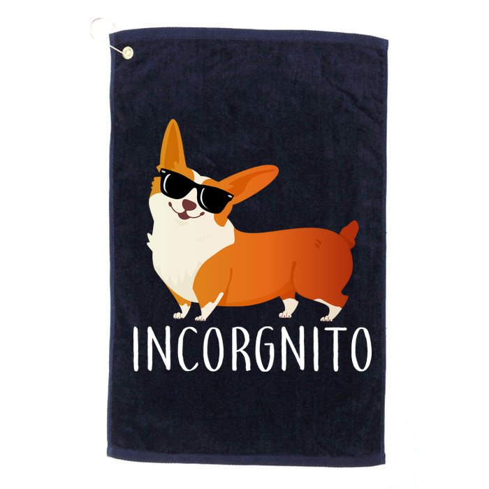 Incorgnito Corgi Dog Platinum Collection Golf Towel