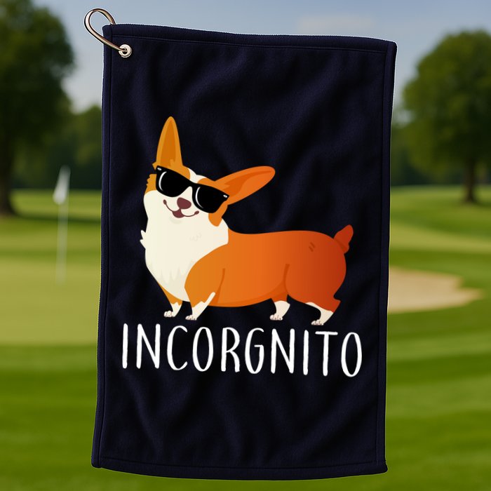 Incorgnito Corgi Dog Golf Towel