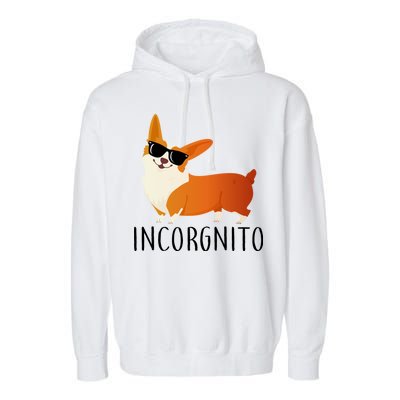 Incorgnito Corgi Dog Garment-Dyed Fleece Hoodie