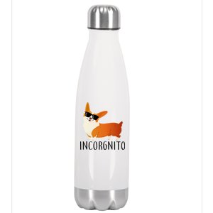 Incorgnito Corgi Dog Stainless Steel Insulated Water Bottle