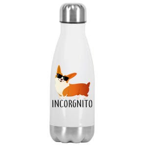 Incorgnito Corgi Dog Stainless Steel Insulated Water Bottle