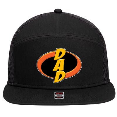 Incredible Dad Family Superhero 7 Panel Mesh Trucker Snapback Hat