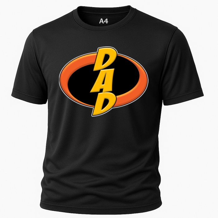 Incredible Dad Family Superhero Cooling Performance Crew T-Shirt