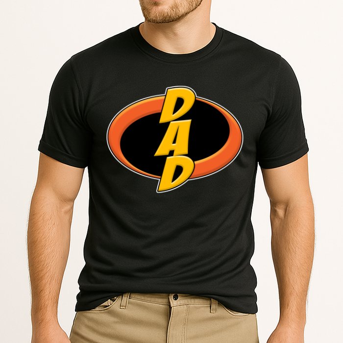 Incredible Dad Family Superhero Cooling Performance Crew T-Shirt