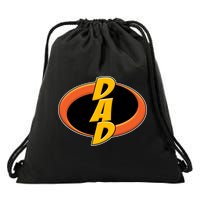 Incredible Dad Family Superhero Drawstring Bag