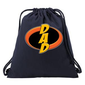 Incredible Dad Family Superhero Drawstring Bag