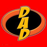 Incredible Dad Family Superhero 16 in Basic Backpack