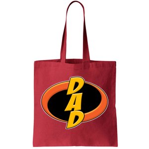 Incredible Dad Family Superhero Tote Bag