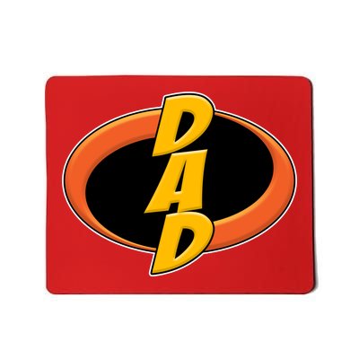 Incredible Dad Family Superhero Mousepad