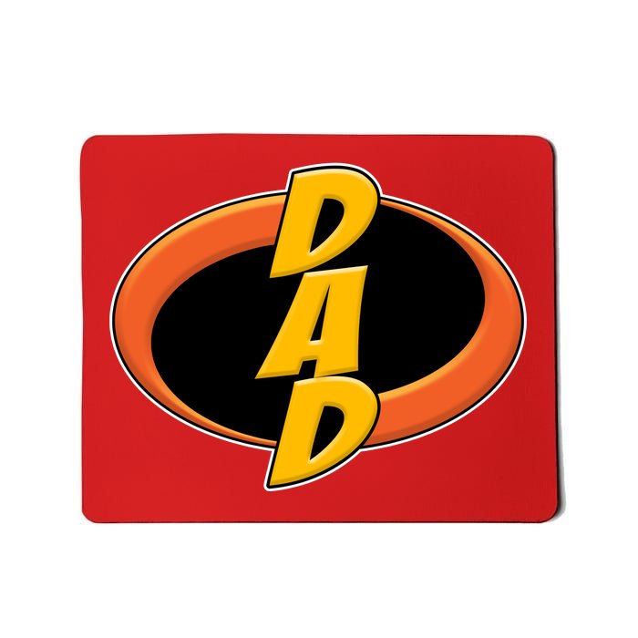 Incredible Dad Family Superhero Mousepad