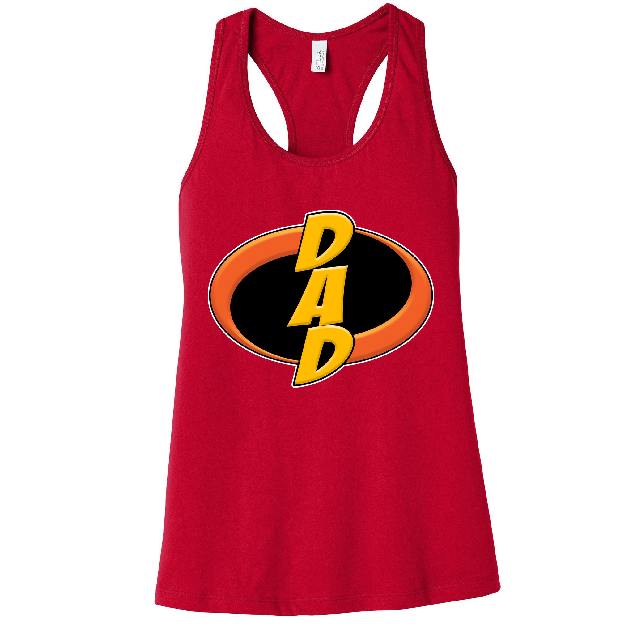 Incredible Dad Family Superhero Womens Tank Top