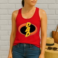 Incredible Dad Family Superhero Womens Tank Top