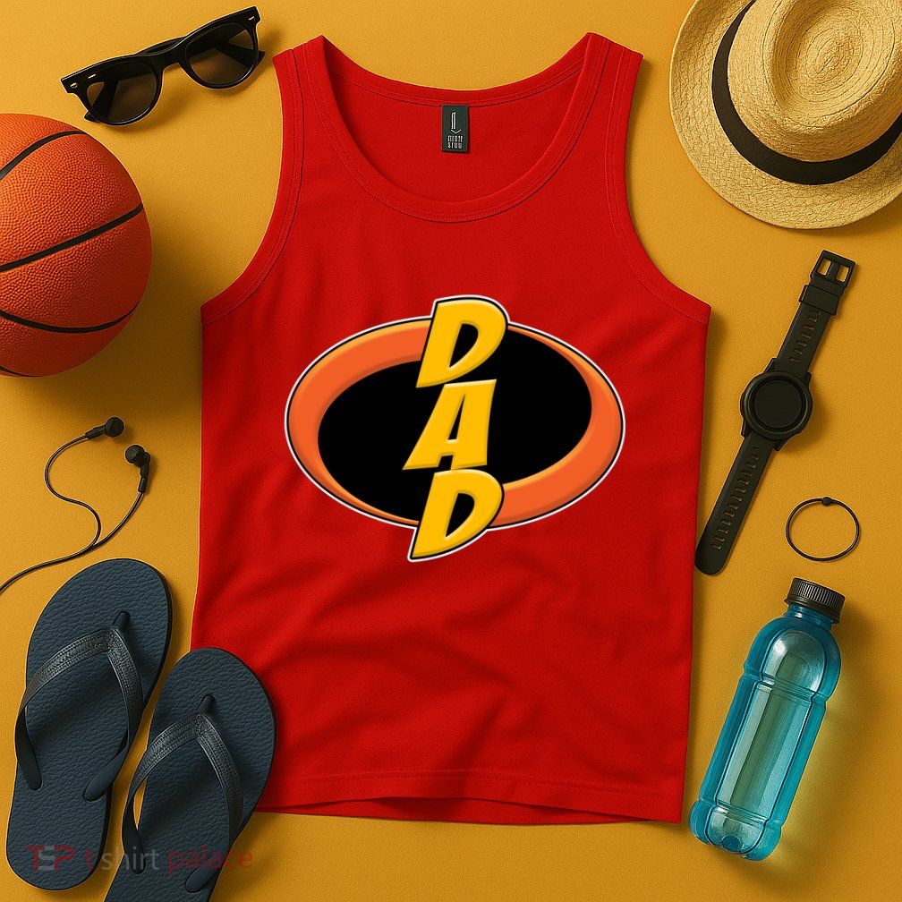 Incredible Dad Family Superhero Tank Top