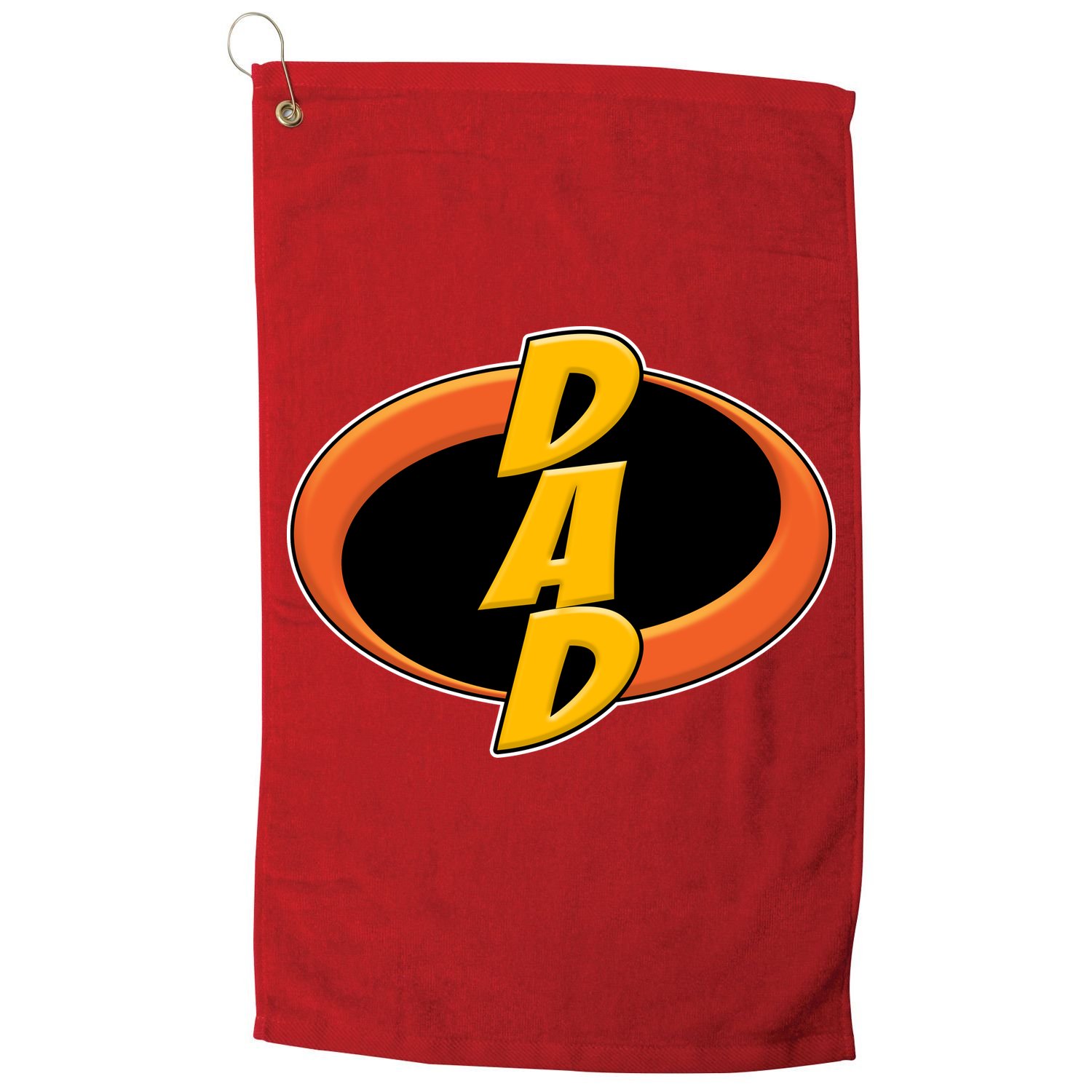 Incredible Dad Family Superhero Golf Towel
