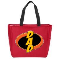 Incredible Dad Family Superhero Zip Tote Bag