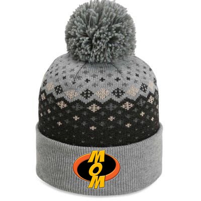 Incredible Mom Family Superhero The Baniff Cuffed Pom Beanie