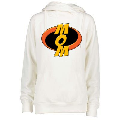 Incredible Mom Family Superhero Womens Funnel Neck Pullover Hood