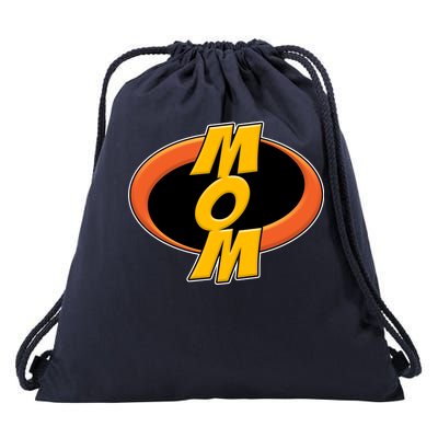 Incredible Mom Family Superhero Drawstring Bag