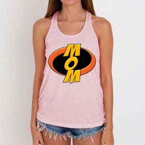 Incredible Mom Family Superhero Women's Knotted Racerback Tank