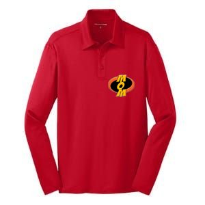 Incredible Mom Family Superhero Silk Touch Performance Long Sleeve Polo