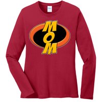 Incredible Mom Family Superhero Ladies Long Sleeve Shirt